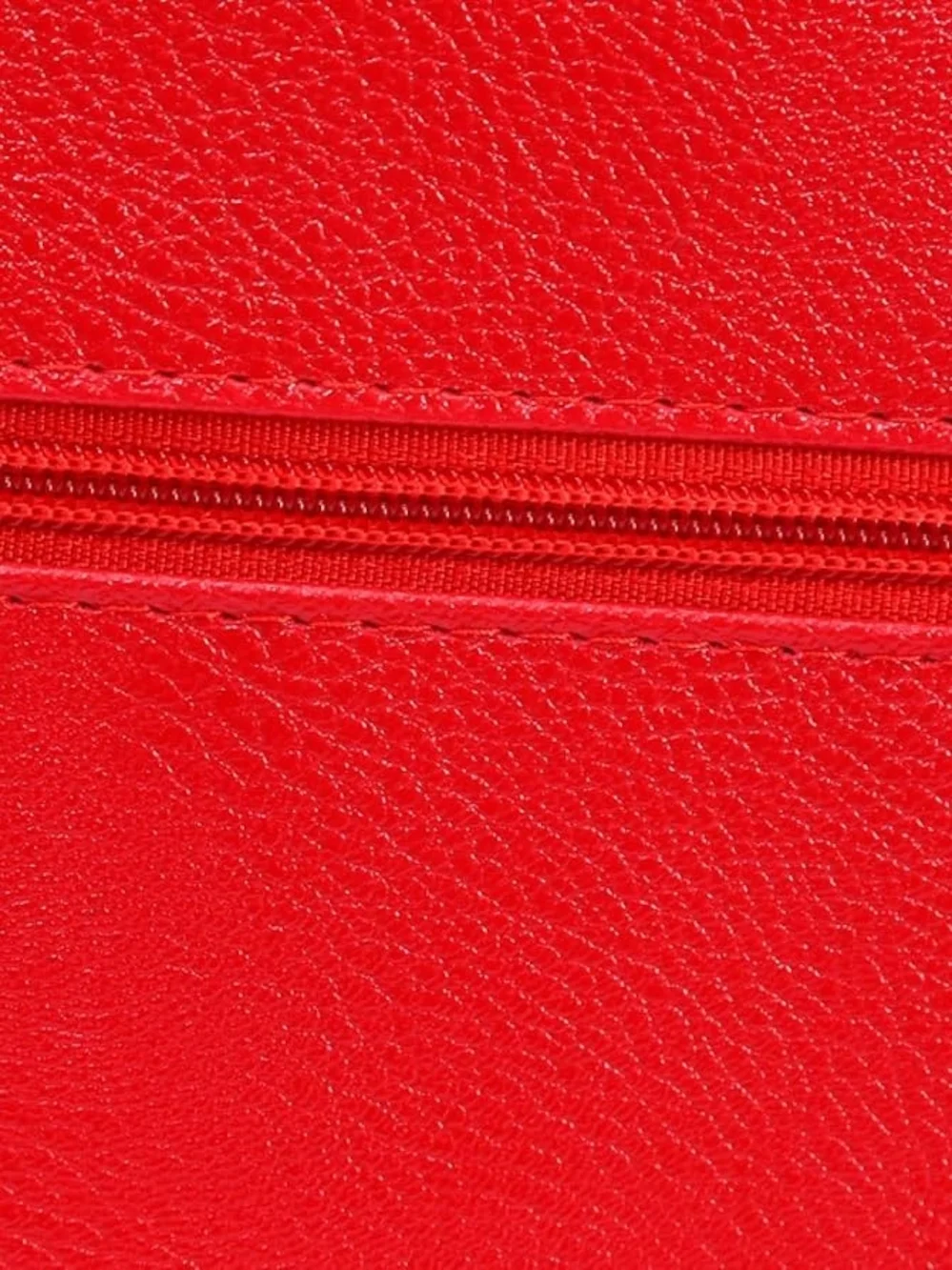 Large Capacity Cosmetic Train Case with Mirror Double Layered Red Portable